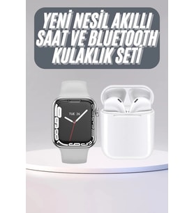 Akıllı Saat Kulaklık Hediyeli Uyku Takibi Yapabilen Uzun Ömürlü