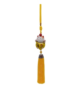 Feng Shui Maneki Neko Şans Kedisi Sarı No.1 (Karışık)