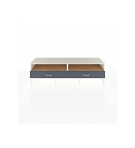 Hyperion TV Ünitesi 2 Raflı 2 Çekmeceli  176x44x51 Aytaşı-Çam/Antrasit