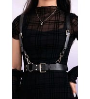 Mulvxbrf Brf02 Elbise Üzeri Askılı Deri Kemer Harness - Brf934 (Mulvix)