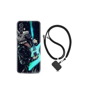 Tcl 30 Se Kılıf Excode Ipli Boyun Askılı Desenli Silikon Dog Guitar 1789