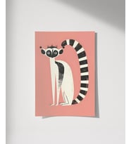 Çerçevesiz Poster Lemur Günlükleri (Çok Renkli)
