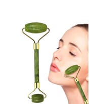 Jade Roller Ve Gua Sha Taşı Yüz Bakım Masaj Seti