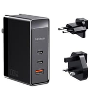 Mcdodo CH-8101 100W Gan Serisi 3 Port Başlıklı 1xUsb 2xType-C Girişli Universal Şarj Adaptörü-Siyah