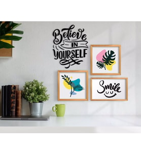 BK Home Dekoratif 3’lü Retro Ahşap Tablo ve Konsept Duvar Dekoru-11