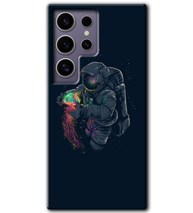 Galaxy S24 Ultra Kılıf HD Desen Baskılı Kılıf - Astronot Kıyafeti