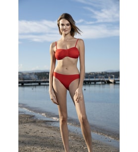 Estiva Luplu Straplez Bikini Takımı - Bordo