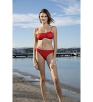 Estiva Luplu Straplez Bikini Takımı - Bordo