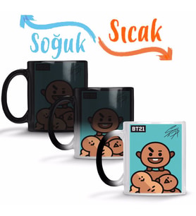Bt21 Shooky Bts Sihirli Kupa Bardak Porselen
