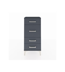 Arges Komodin 4 Çekmeceli 44x30x96 Antrasit-Antrasit