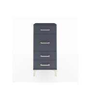 Arges Komodin 4 Çekmeceli 44x30x96 Antrasit-Antrasit