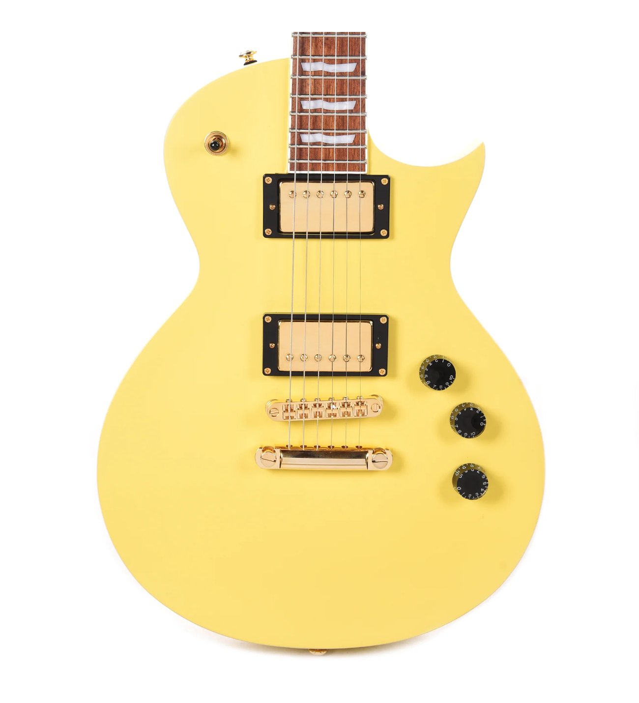 ギター ESP LTD EC-256 Guitar,Aged Vintage Gold ESP LTD EC-256 Vintage Gold Satin Elektro Gitar