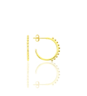 Söğütlü Silver Gümüş 21 mm çapında toplu halka yarım halka küpe