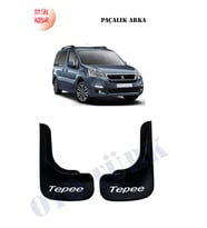 Peugeot Partner Tepee Arka Paçalık Tozluk Çamurluk (Siyah - Beyaz)