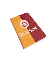 Not Defteri Bloknot Karton Kapak 8x13 cm Çizgili 32 Yaprak 1 Adet Lisanslı Orjinal Aslan Not Defteri (Sarı-Kırmızı)