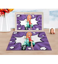 BK Gift Kişiye Özel Kadın Karikatürlü 1000 Parça Profesyonel Puzzle-24