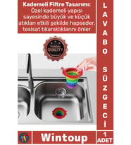 #Süzgeç Mutfak Banyo Gider Koruyucu Tıkanıklık Önleyici Pratik Şık Renkli 6 Kademeli Lavabo Süzgeci