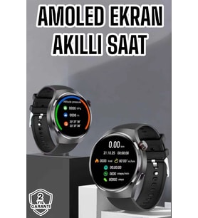 Akıllı Saat Bluetooth Bağlantılı Amoled Ekran Uyku Sağlık Takibi