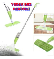 Water Sprey Mop 300 cc Su Hazneli PratikTemizlik Yedek Bez Hediye Pratik Sprey Mop Yedek Bez Hediye