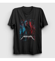 Presmono Unisex Siyah Cloak Metallica T-Shirt 66547tt