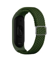 Xiaomi Mi Band 6 Mi Band 5 Kordon Tokalı Örgü Band (Yeşil)