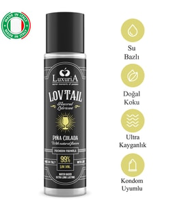 İntimateline Luxuria Lovtail Pina Colada Aromalı 60 ml Kayganlaştırıcı Jel