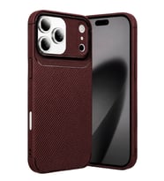 Newface Apple iPhone 17 Pro Max Auto Focus Karbon Kapak - Bordo