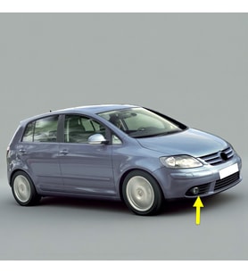 VW Golf Plus 2005-2009 Ön Tampon Sağ Sis Farı Izgarası 5M0853666B