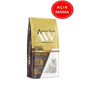 Animal World Tavuk Etli Kedi Maması 1 Kg AÇIK