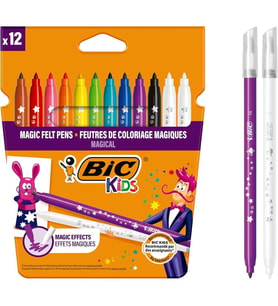 BİC KIDS MAGIC COLOUR & ERASE SİLİNEBİLİR KEÇELİ KALEM 12'Lİ - 9202953