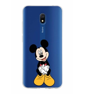 Xiaomi Redmi 8A Uyumlu Kapak Mickey Mouse Tasarımlı Şeffaf Silikon Kılıf