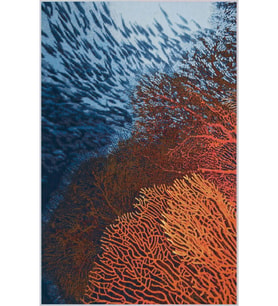 Eliana Home Baskılı, Yıkanabilir Kaymaz Taban Salon Halısı LNA1703 100x150 cm (Turuncu)