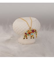 Mineli Origami Fil Kolye (Gold)