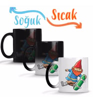 SK8 Gnomo Sihirli Kupa Bardak Porselen
