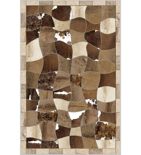 Eliana Home Baskılı, Yıkanabilir Kaymaz Taban Salon Halısı LNA1515-HT1225 100x150 cm (Kahverengi)