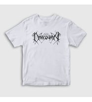 Presmono Unisex Çocuk Beyaz Logo Band Draconian T-Shirt 360289tt (Beyaz)