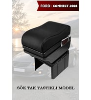 connect 2008 kol dayama geniş model Lüks Siyah Yastıklı Deri