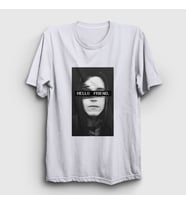 Presmono Unisex Beyaz Hello Friend Hacker Mr Robot T-Shirt 403458tt