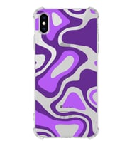 Apple iPhone XS Uyumlu Köşe Korumalı Antişok  Kapak Renkli Desen Tasarımlı Şeffaf Silikon Kılıf