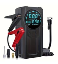 3000A Akıllı Takviye Kablosu 12V – Güvenli Marş Destek Cihazı (Full Siyah)