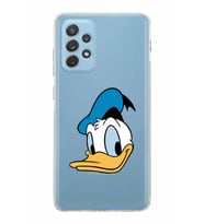 Samsung Galaxy A72  Kamera Korumalı  Kapak Donald Duck Tasarımlı  Şeffaf Kılıf