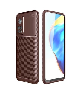 Xiaomi Mi 10T 5G Kılıf Esnek Soft Karbon Tasarım Legion Serisi (Kahverengi)