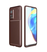 Xiaomi Mi 10T 5G Kılıf Esnek Soft Karbon Tasarım Legion Serisi (Kahverengi)