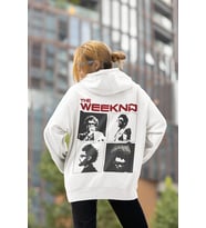 Tasarım The Weeknd Baskılı Unisex Oversize Rapper Şarkıcı Hoodie