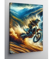 Kanvas Tablo Çılgın Motosikletçi