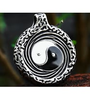 Paslanmaz Çelik Denge Tai Chi Ying Yang Kolye