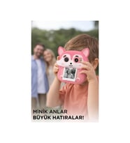 CMR20 Pembe Dijital Fotoğraf Makineleri Çocuk Termal Resim Kağıt Baskılı Ya