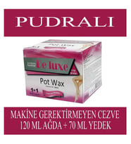Youth Passport Deluxe Pot Wax 1+1 Cezveli Titanium Pudralı Sir Ağda 120 + 70 ml Yedekli