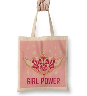 Girl Power Magical Girl Brooch Bez Çanta Uzun Saplı
