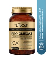Pro-Omega 3  DHA & EPA, Kolajen ve Vitamin E İçeren Takviye 60 Adet Soft Jel